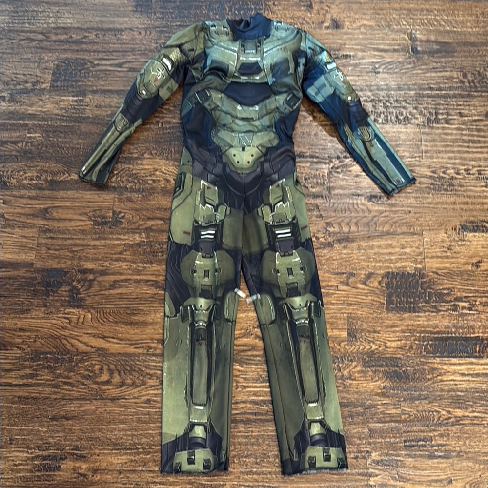Halo Kids Green and Black Muscle Costume